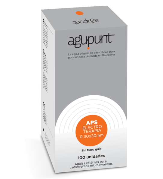 A1012E-APS ELECTROTERAPIA sin tubo guía naranja 0,30X30 (100 uds.)