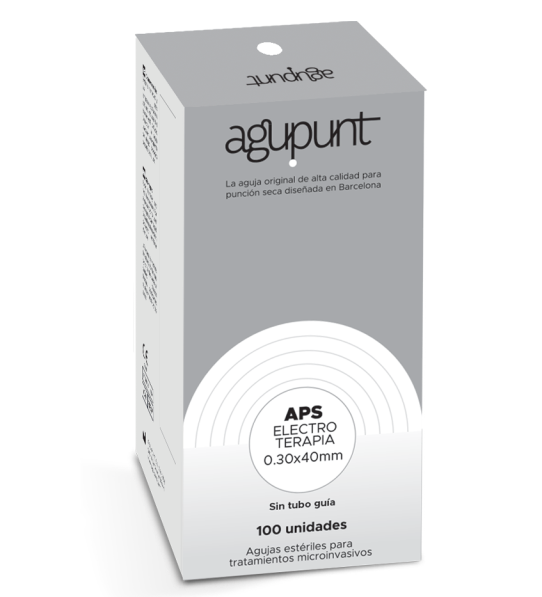 A1013E-APS ELECTROTERAPIA sin tubo guía blanca 0,30X40 (100 uds.)
