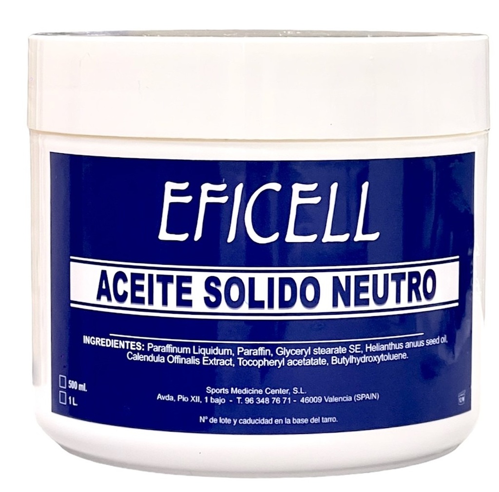 Aceite Sólido Neutro 500ML EFICELL