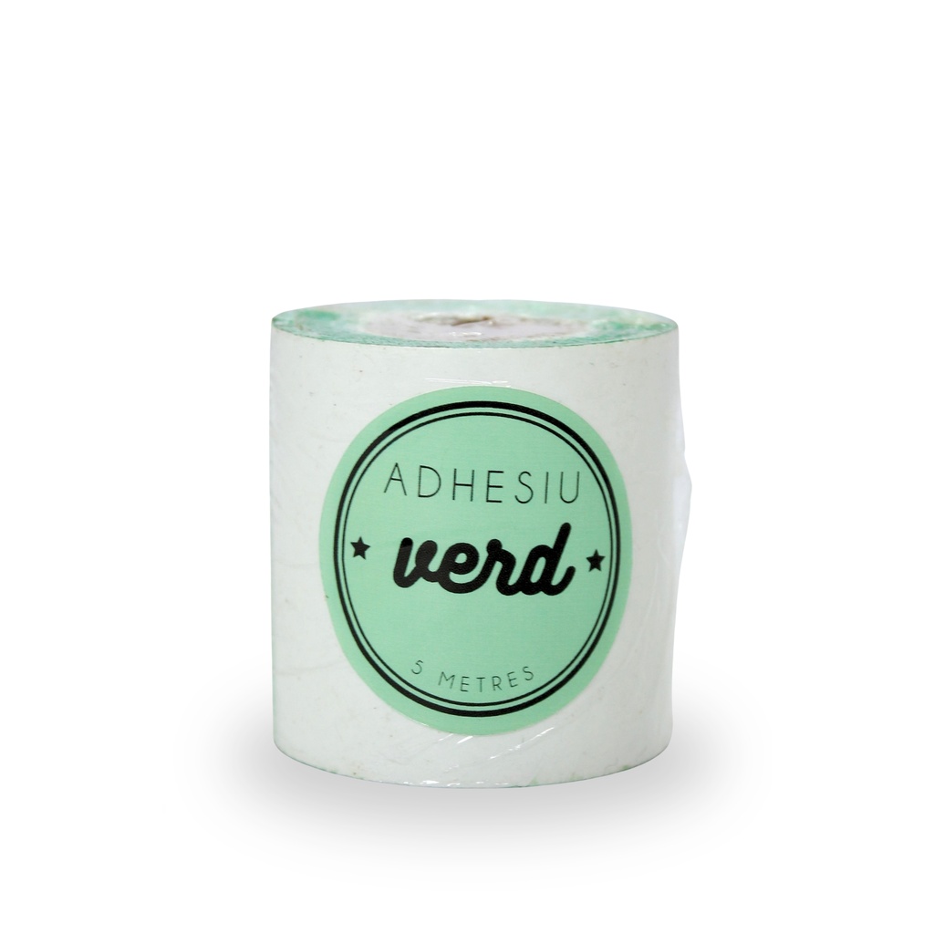 Adhesivo verde doble cara 5x5 Trinquete