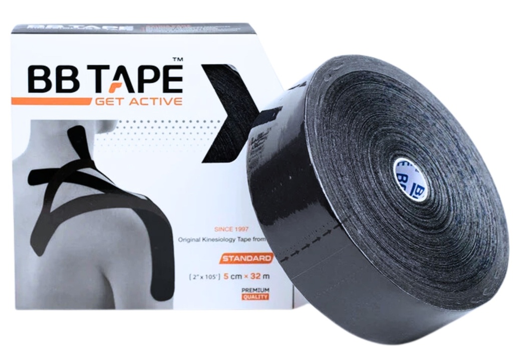 Bb-Tape 32M - Kinesiotape Negro