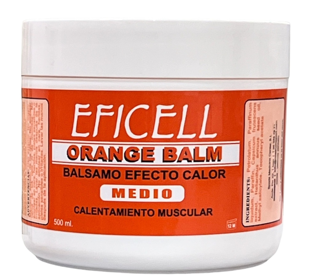 Bálsamo De Calor 500ml Orange Balm EFICELL (calor medio)