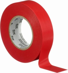 Cinta aislante roja (PVC)