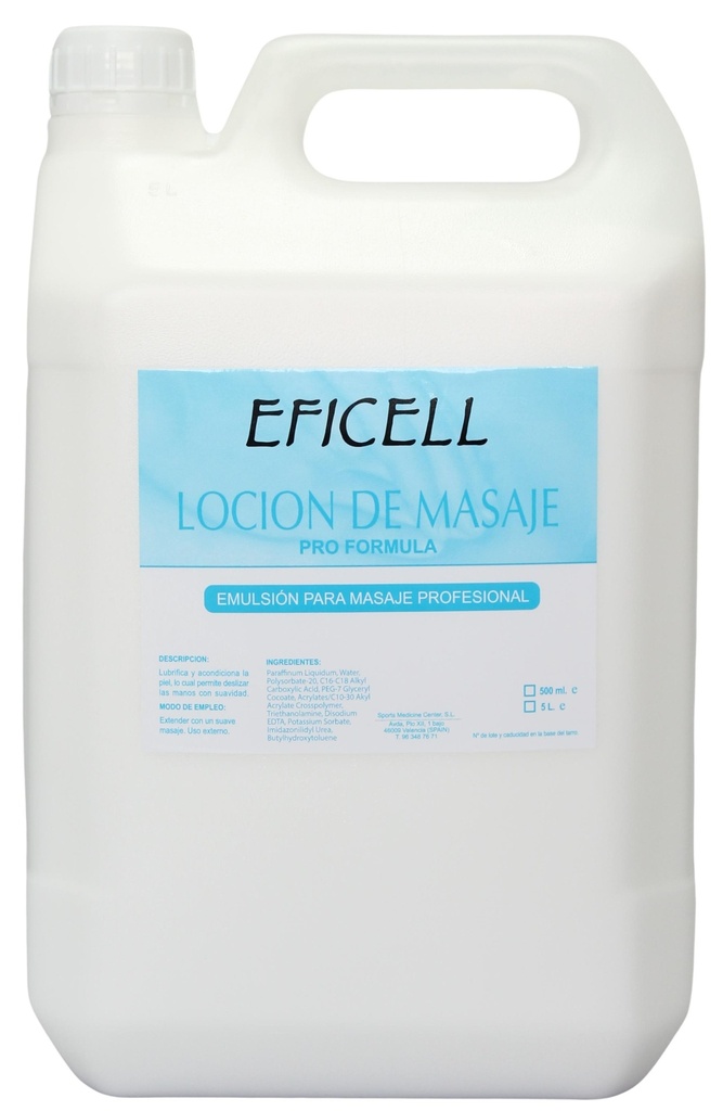 Eficell Locion Masaje 5L con dosificador