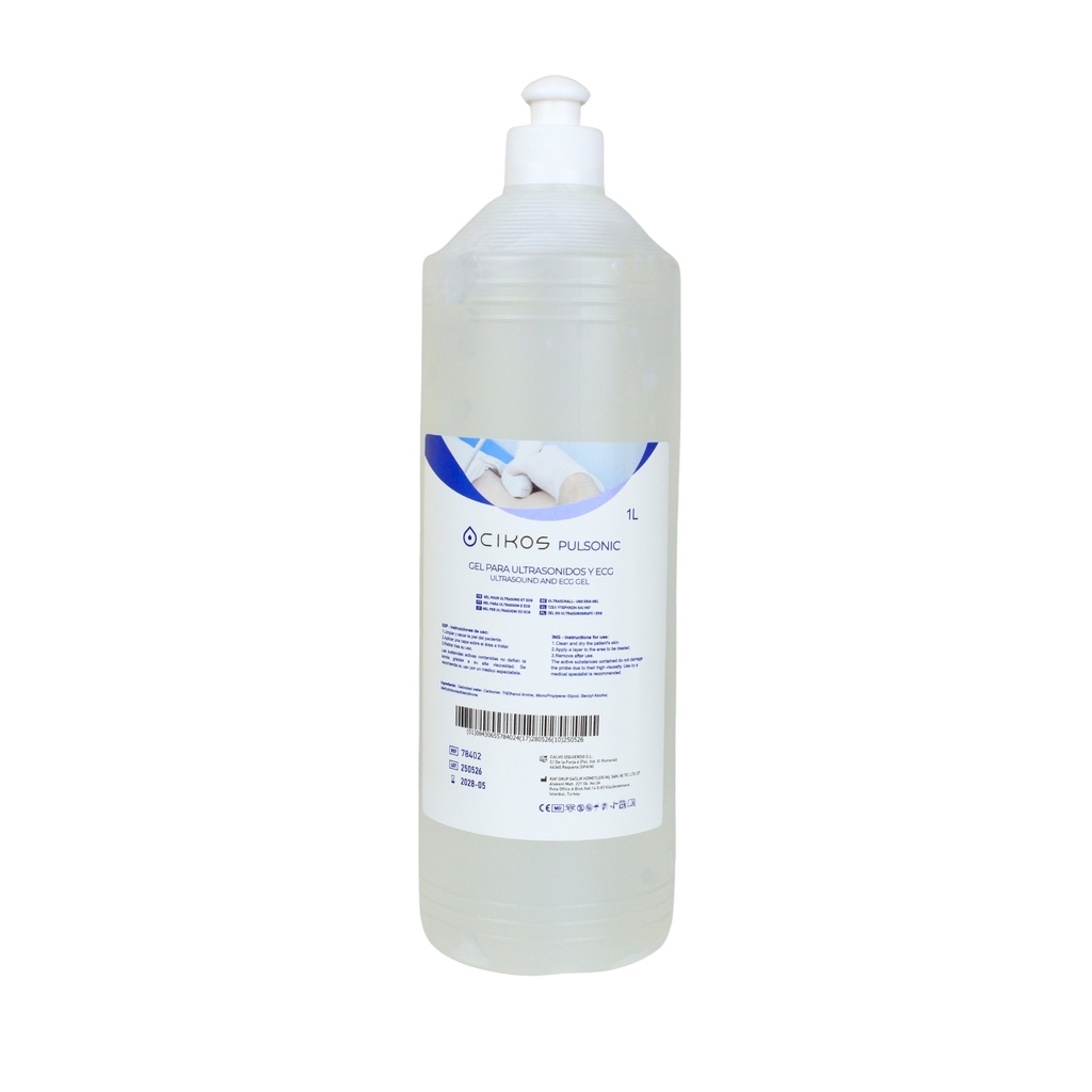 Gel conductor ultrasonidos 1 litro transparente