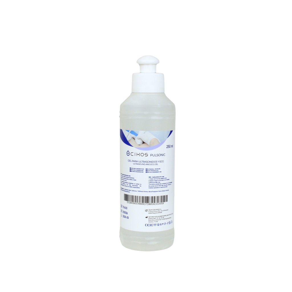 Gel conductor ultrasonidos 250 g transparente 
