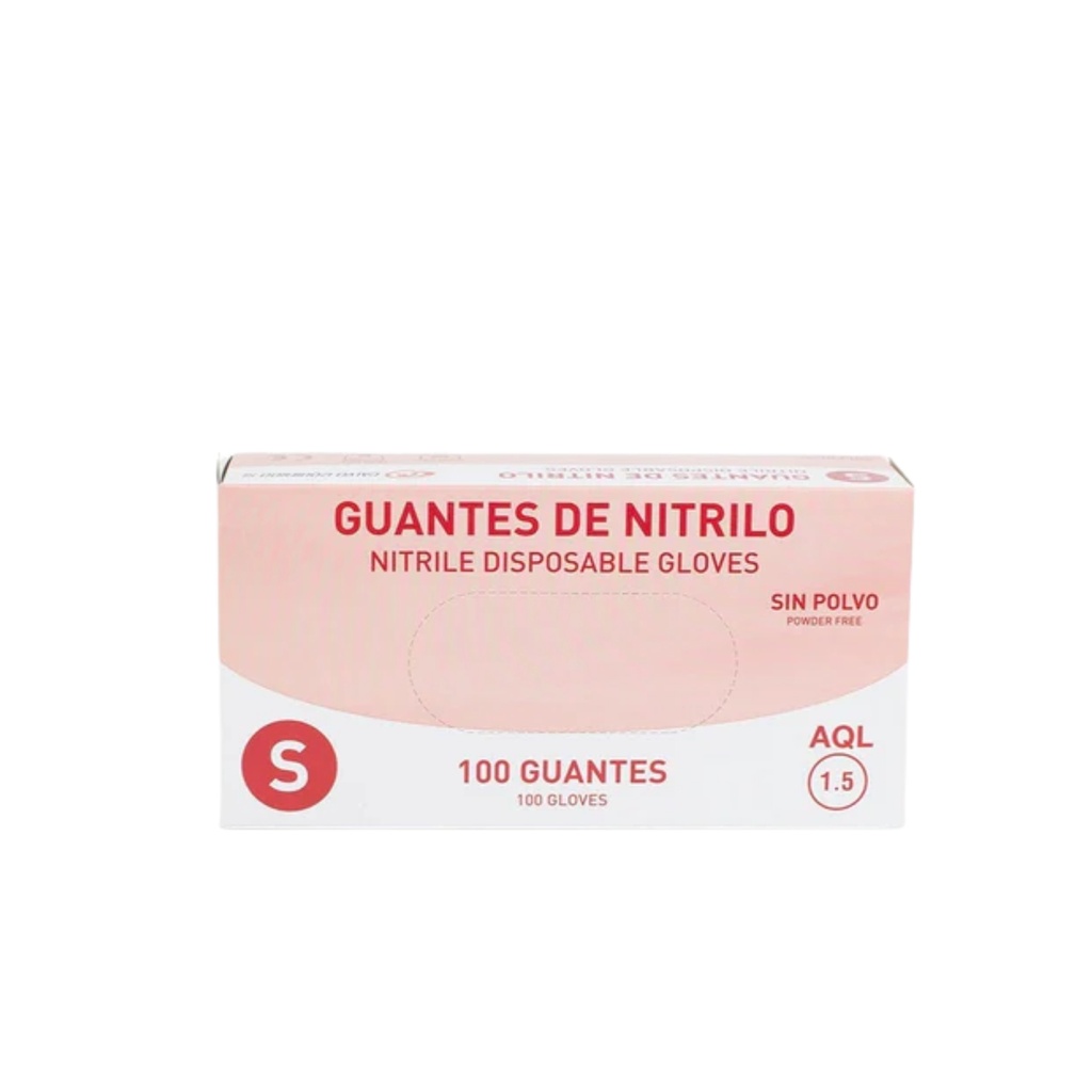 Guantes De Nitrilo TALLA S (Caja 100 uds)