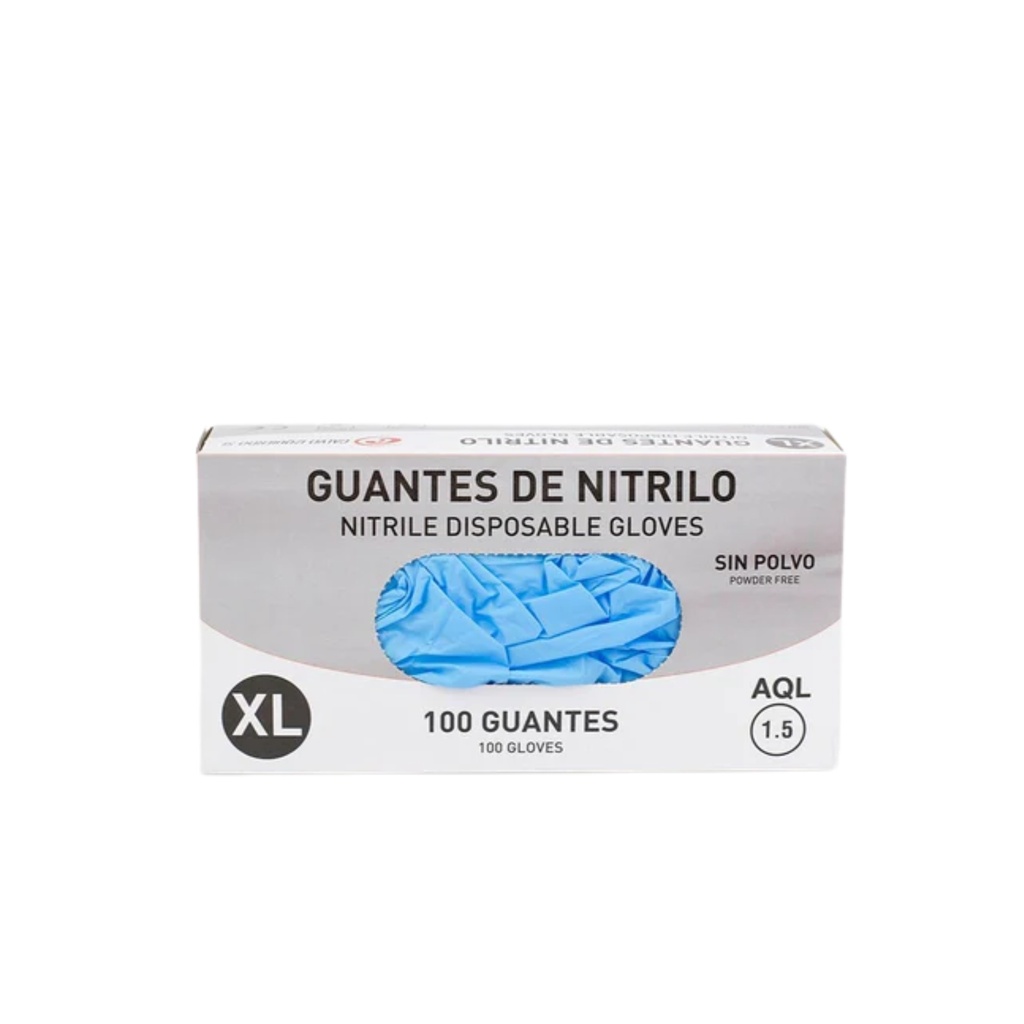Guantes De Nitrilo TALLA XL (Caja 100 uds)