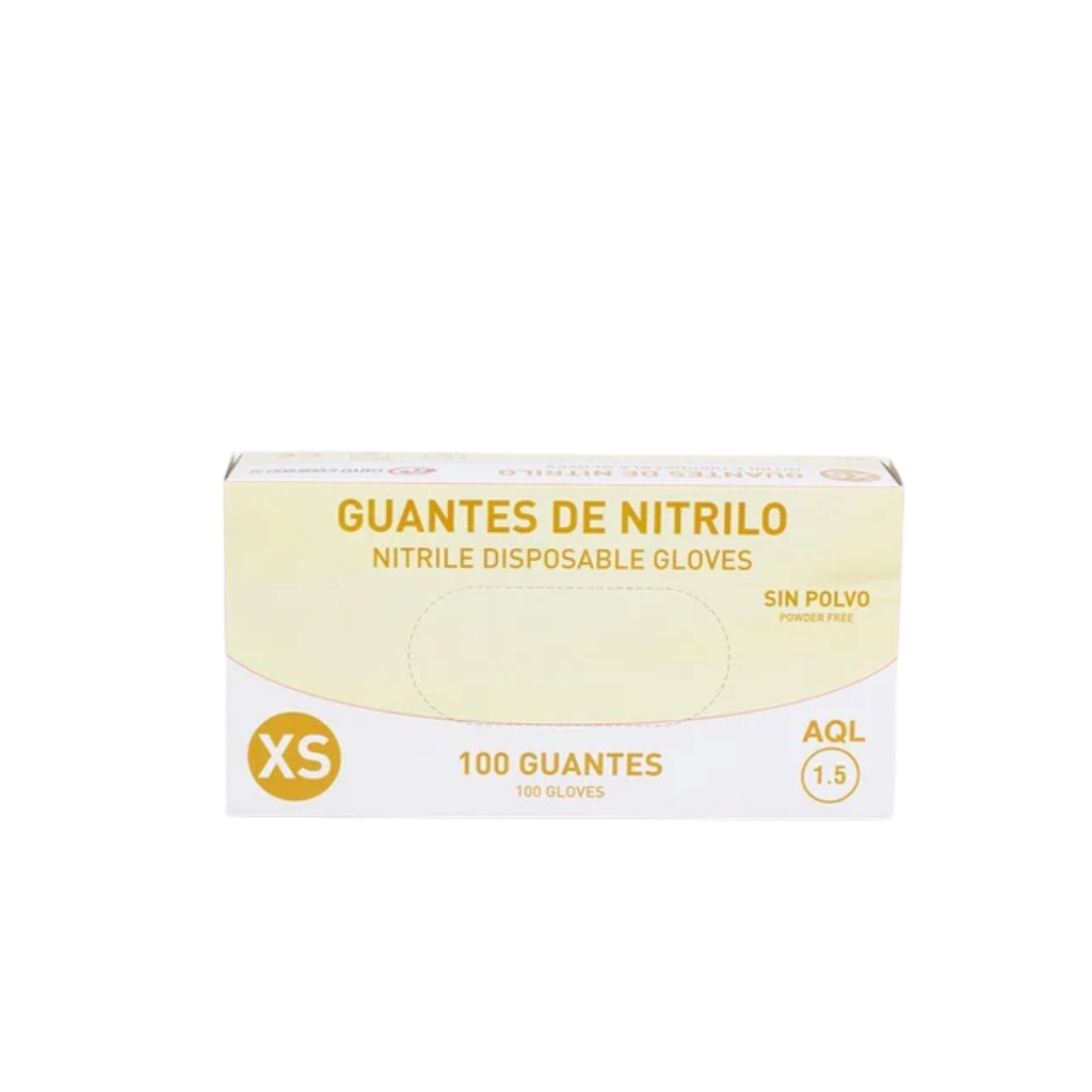 Guantes De Nitrilo TALLA XS (Caja 100 uds).