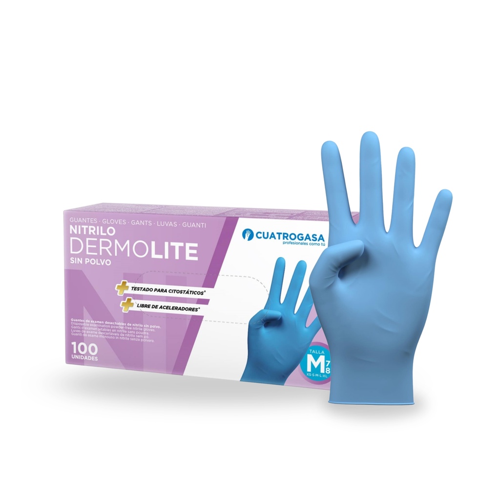 Guantes De Nitrilo Talla M (Caja 100 uds)