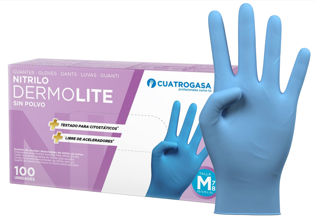 Guantes De Nitrilo Talla M (Caja 100 uds)