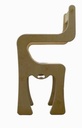 Silla de madera de electroterapia con apoya brazos