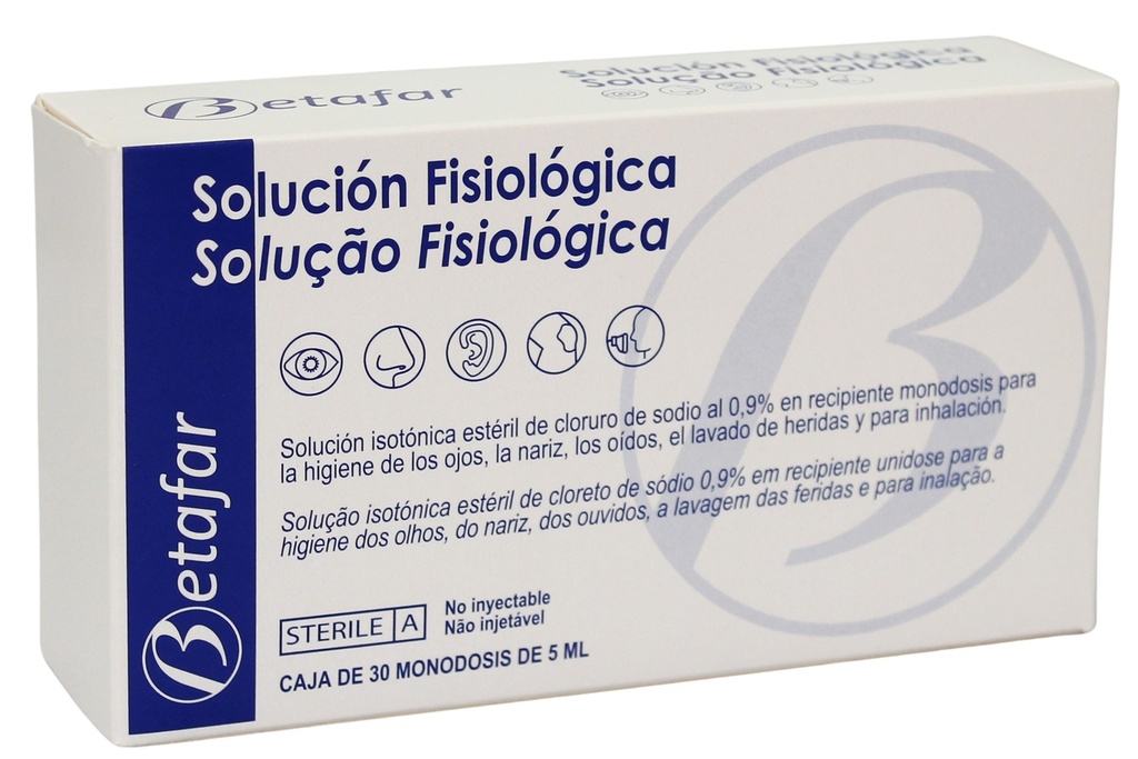 Suero Fisiológico en monodosis 30 uds