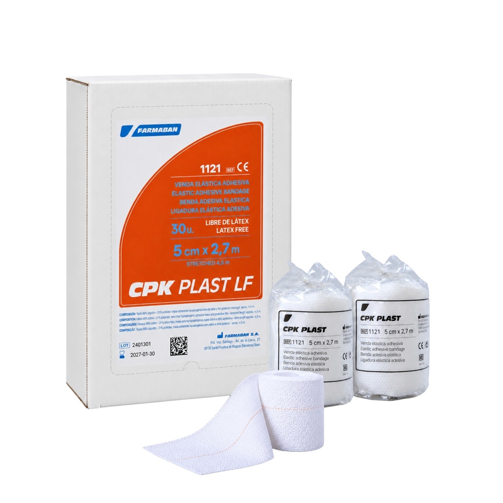 Superplast Caja 30uds 5 cm - Venda Elástica Adhesiva 