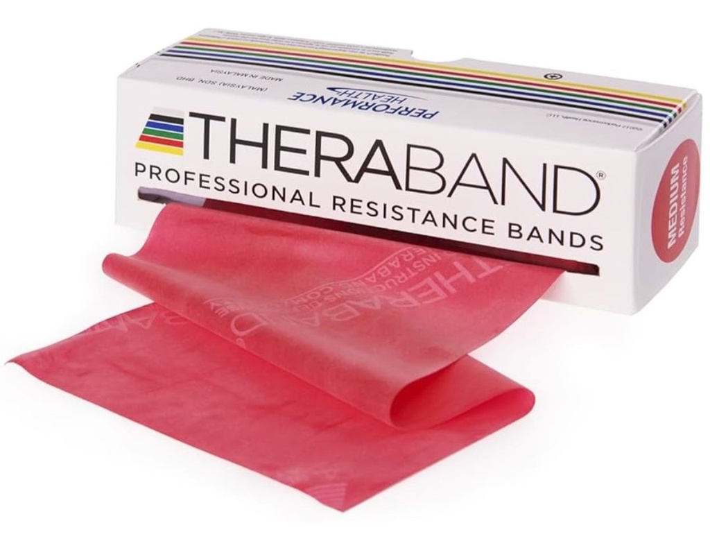 THERA-BAND 5,5 metros Rojo media