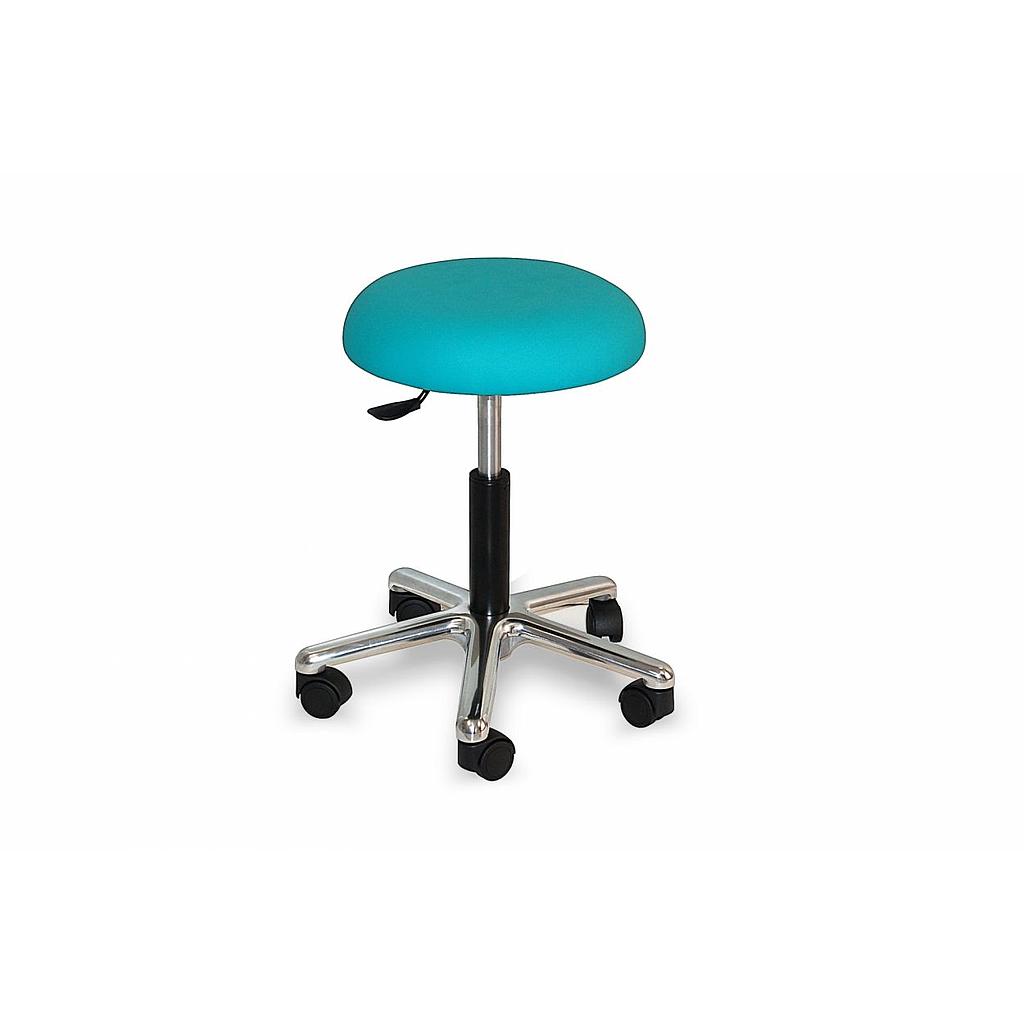 Taburete tapizado sin respaldo T-311 (Base cromada) 