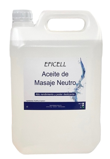 [1875] Aceite Neutro para Masajes 5L EFICELL