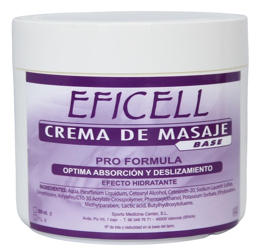 [1581] Crema para Masaje Base 500ml EFICELL