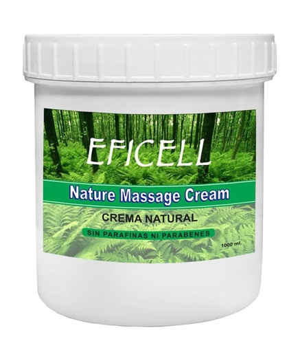 [1311] Nature Massage Cream 1L (Sin Parafinas Ni Parabenos) de EFICELL