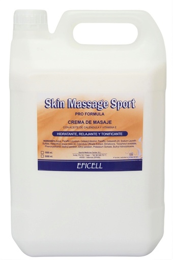 [1275] Skin Massage Sport - Crema De Masaje Neutra EFICELL 5kg